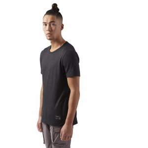 Reebok Noble Fight T Shirt Herren - Schwarz - DE 496-ONL